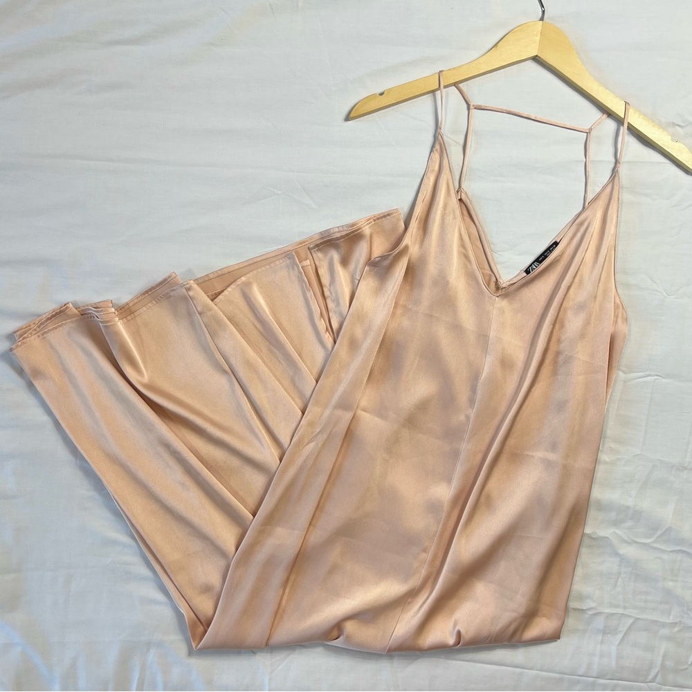 Zara Peach Midi Dress